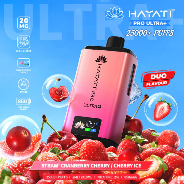 Hayati Pro Ultra+ 25000+ Puffs Disposable Vape  (Box of 5)