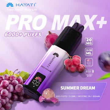Hayati crystal  Pro Max+ 6000 Puffs Vape Kit - Pack of 5