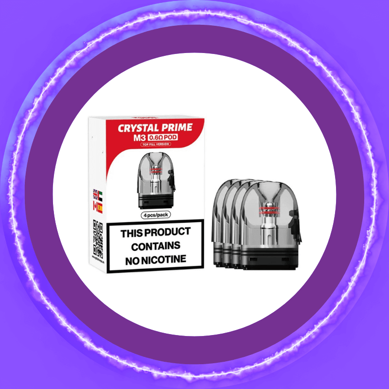 Crystal Prime M3 Pods - 4 Pack — Buy Online UK | Rapid Vapes