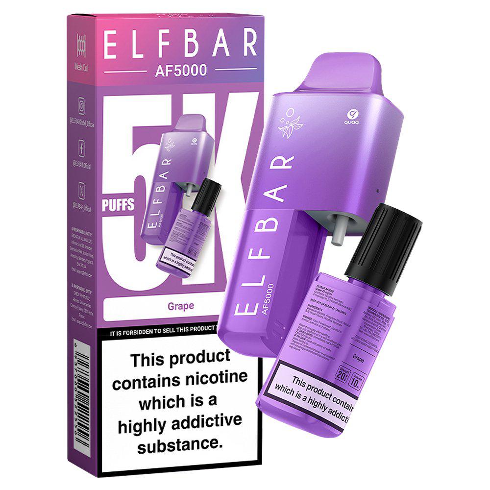 Elf bar AF5000 Puffs Disposable Vape — Buy Online UK | Rapid Vapes