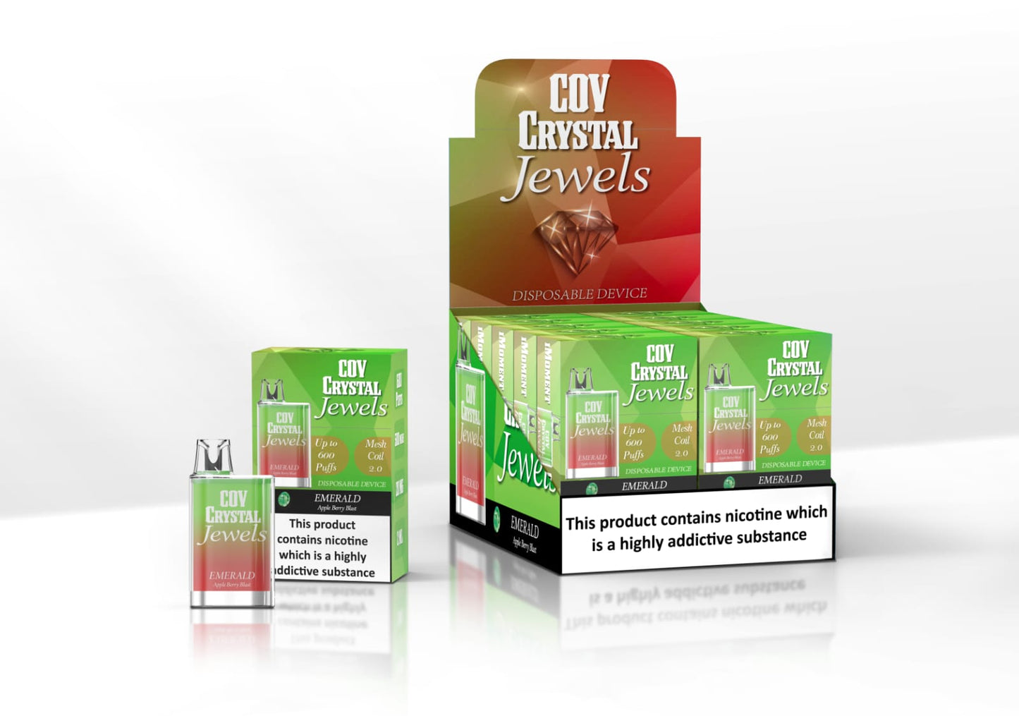 COV Crystal Jewels 600 Puff Disposable Vape Pod Puff Bar Device