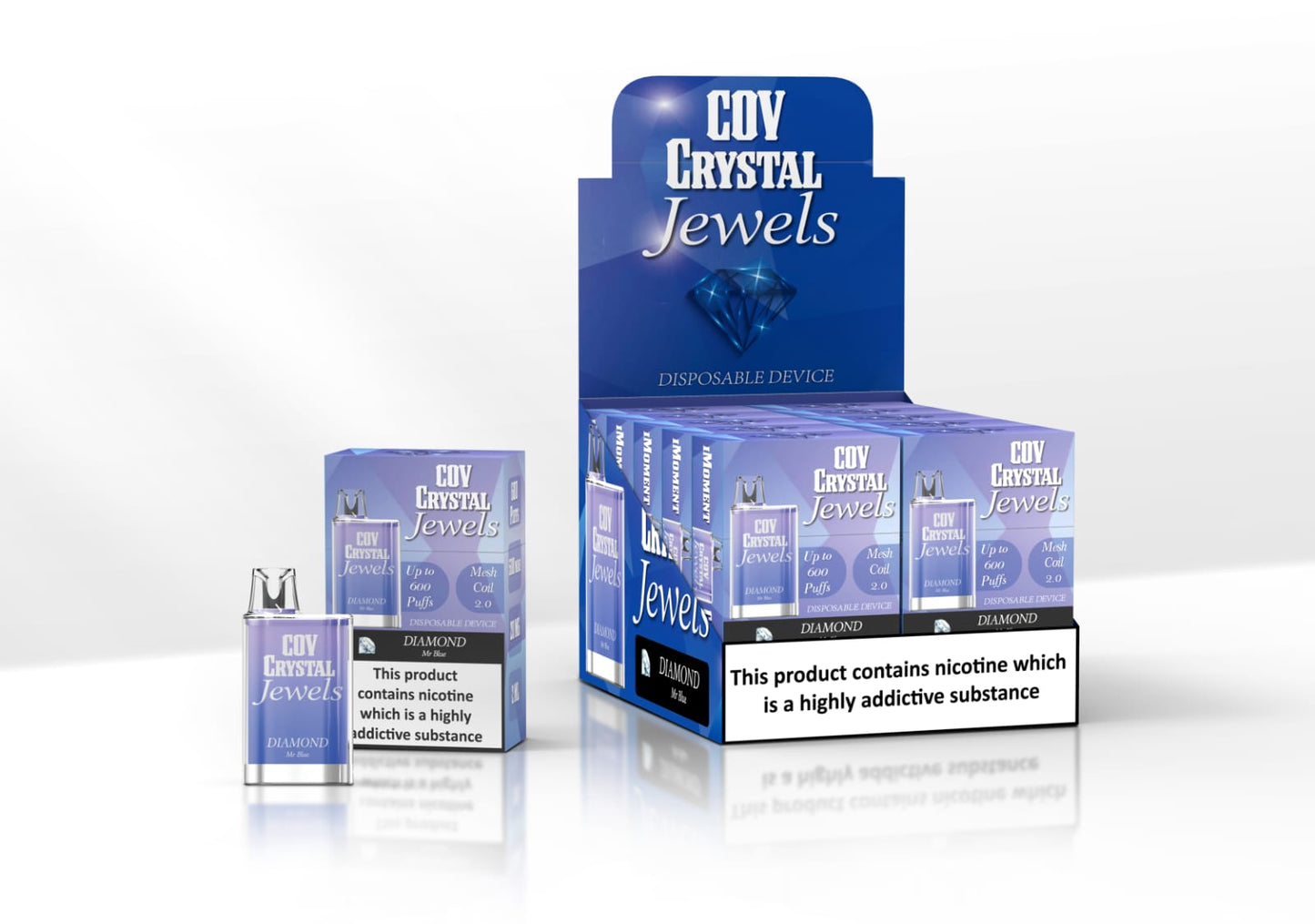 COV Crystal Jewels 600 Puff Disposable Vape Pod Puff Bar Device