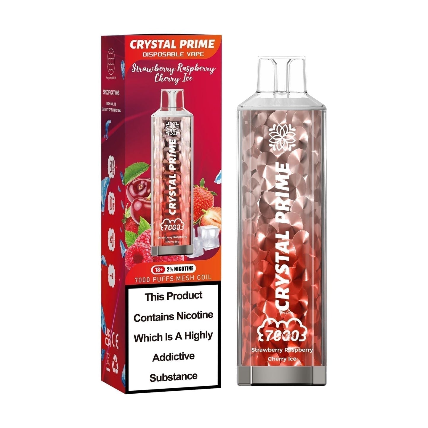 Crystal Prime 3D Effects 7000 Puffs Disposable Vape