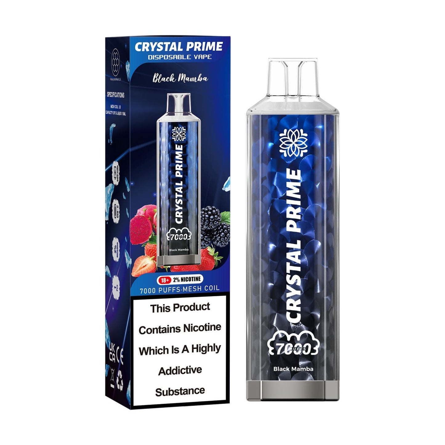 Crystal Prime 3D Effects 7000 Disposable Vape (Any 3)