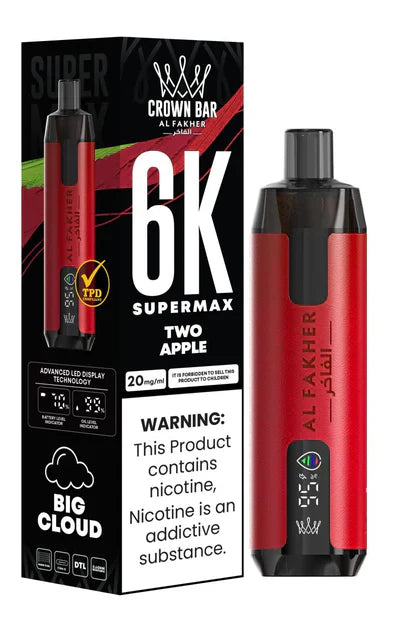 Al Fakher Supermax 6000 Puffs Disposable Vape (Box of 10)