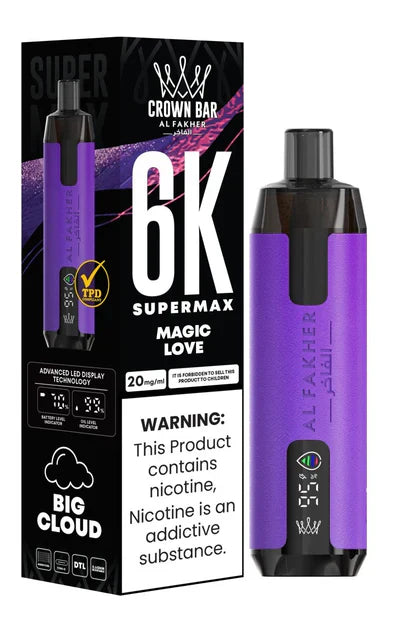 Al Fakher Supermax 6000 Puffs Disposable Vape (Box of 10)