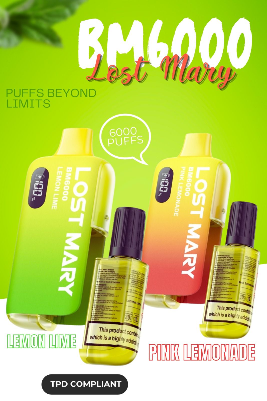 Lost Mary BM6000 Disposable Vape (BOX OF 5)