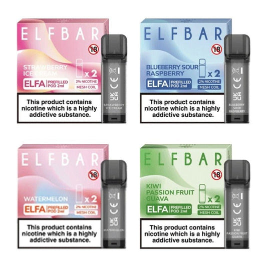 Elf Bar Elfa Replacement Pods — Buy Online UK | Rapid Vapes