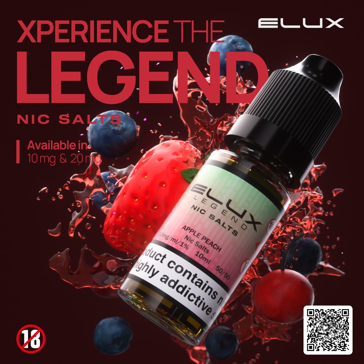 Elux Legend Nic Salt-10ml E-liquids - Box of 10