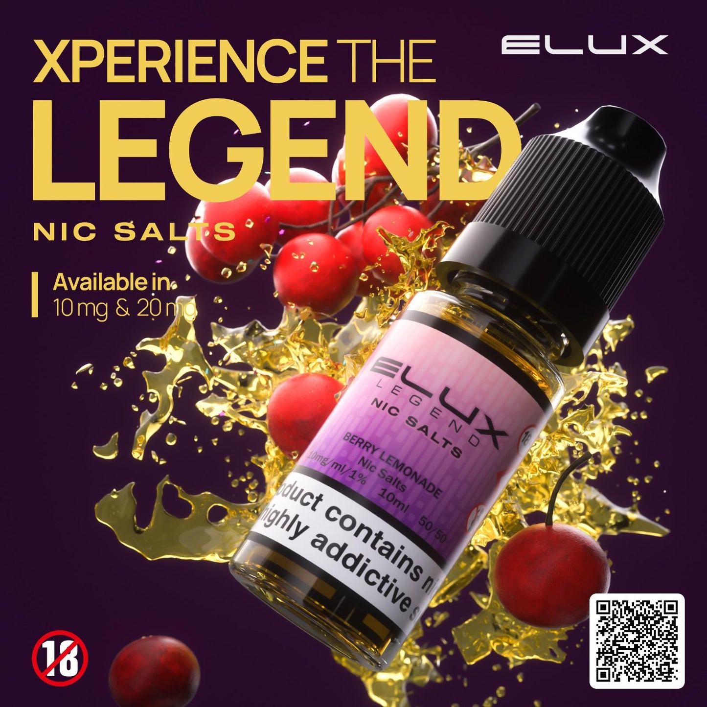 Elux Legend Nic Salt-10ml E-liquids - Box of 10