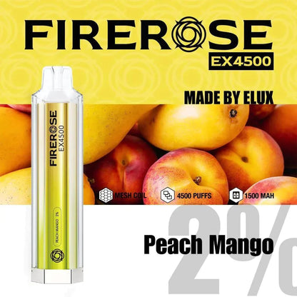 Firerose EX4500 Disposable Vape Pod Puff Pod Box of 10