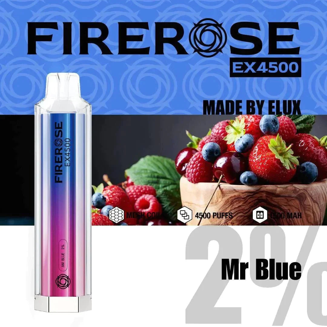 Firerose EX4500 Disposable Vape Pod Puff Pod Box of 10