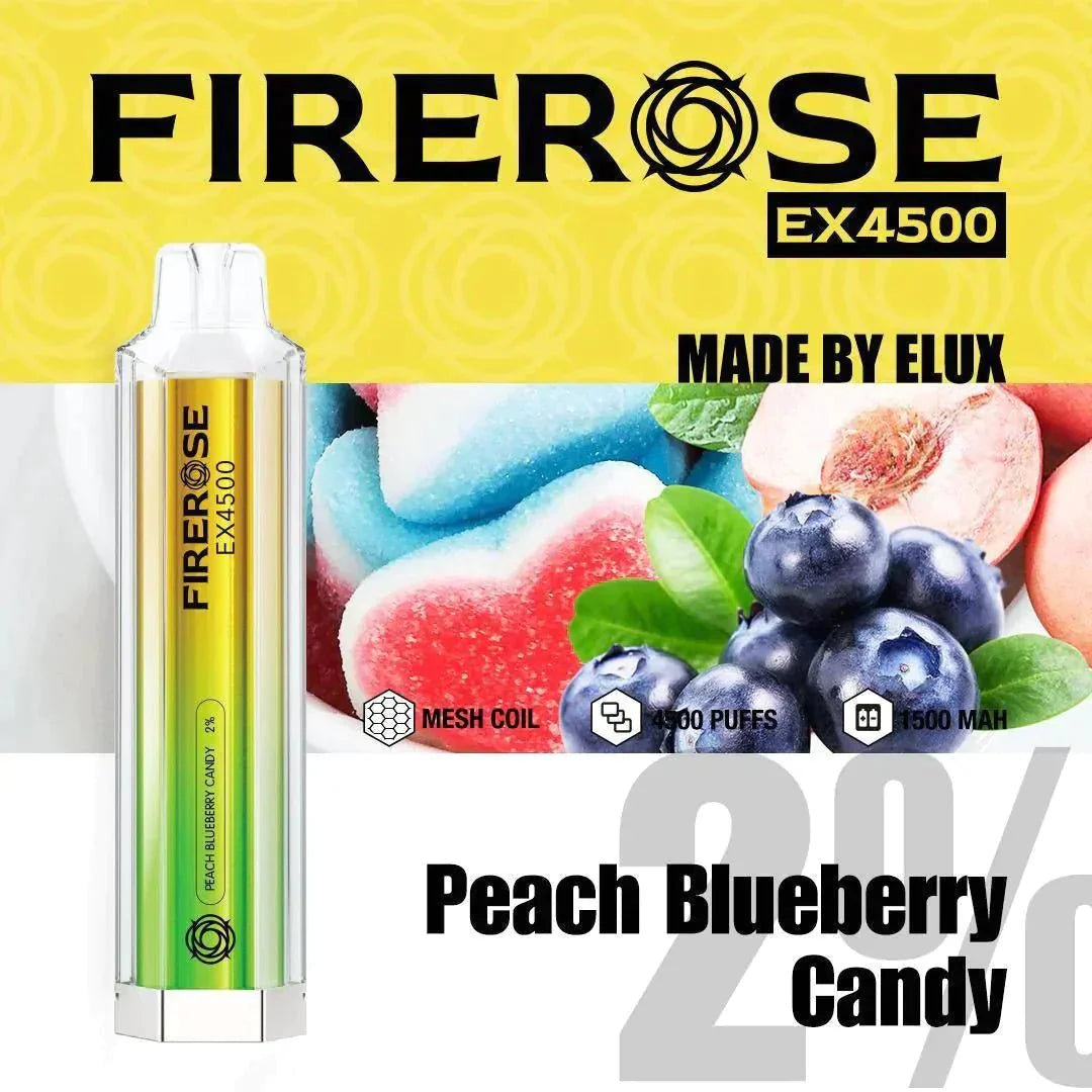 Firerose EX4500 Disposable Vape Pod Puff Pod Box of 10