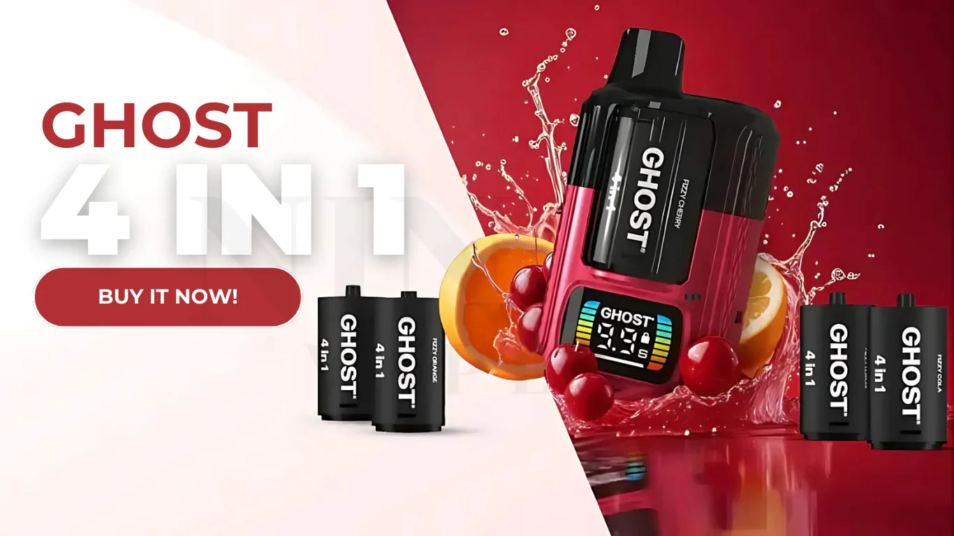 Ghost 4 in 1 2400 Puffs Vape Kit | Only £8.99 | Any 3 for £24