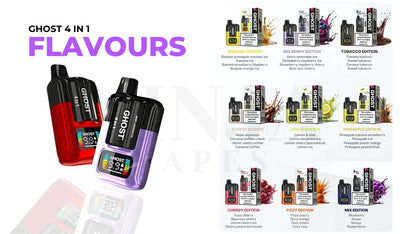 Ghost 4 in 1 2400 Puffs Vape Kit | Only £8.99 | Any 3 for £24