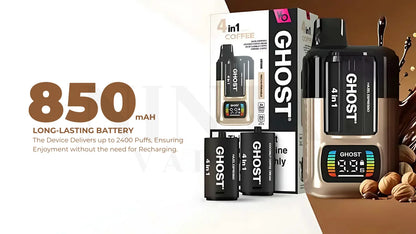 Ghost 4 in 1 2400 Puffs Vape Kit | Only £8.99 | Any 3 for £24