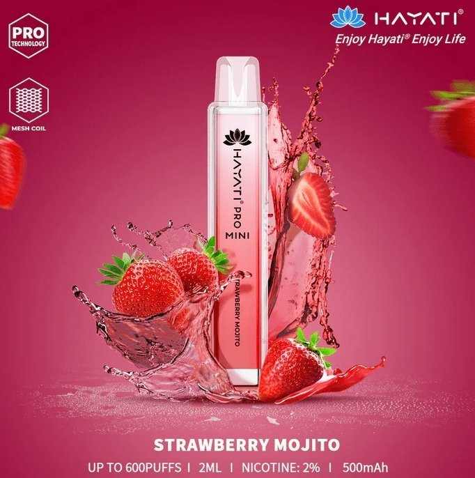 Hayati Crystal Mini Pro 600 Disposable Vape Pod Puff Kit