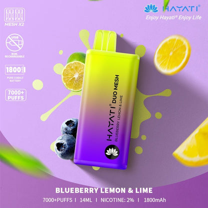 Hayati Duo Mesh 7000 Puffs Disposable Vape  (Buy 10 Boxes)