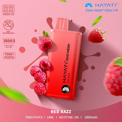 Hayati Duo Mesh 7000 Puffs Disposable Vape  (Buy 5 Boxes)