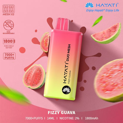 Hayati Duo Mesh 7000 Puffs Disposable Vape  (Buy 5 Boxes)