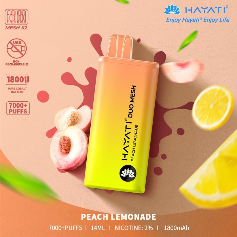 Hayati Duo Mesh 7000 Puffs Disposable Vape  (Buy 10 Boxes)