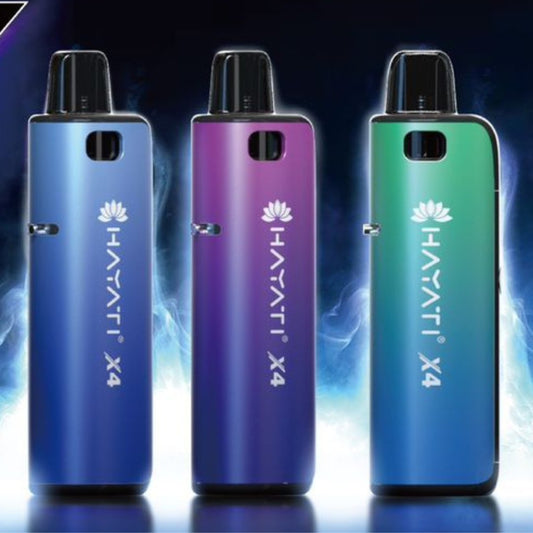 3 vapes of Hayati X4 Refillable Pod System Kit