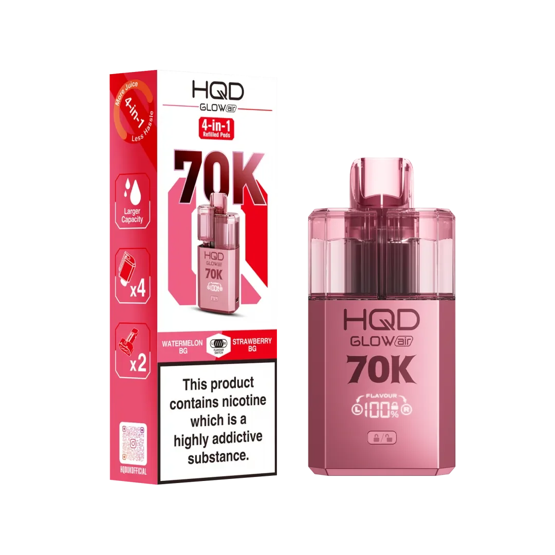 HQD Glow Air 70K Puffs Prefilled Pod Kit