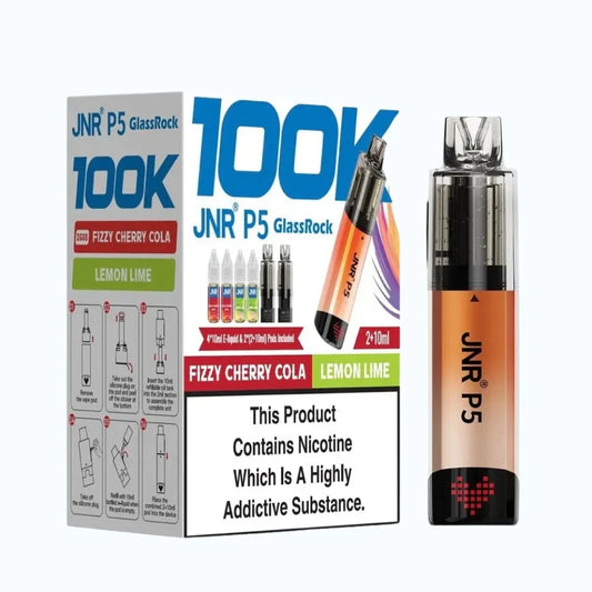 JNR P5 Glassrock 100K Puffs Refillable Pod Kit