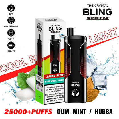 Crystal Bling Shisha 25000 Puffs Vape - Box of 5