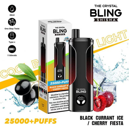 Crystal Bling Shisha 25000 Puffs Vape - Box of 5