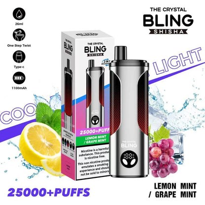 Crystal Bling Shisha 25000 Puffs Vape - Box of 5