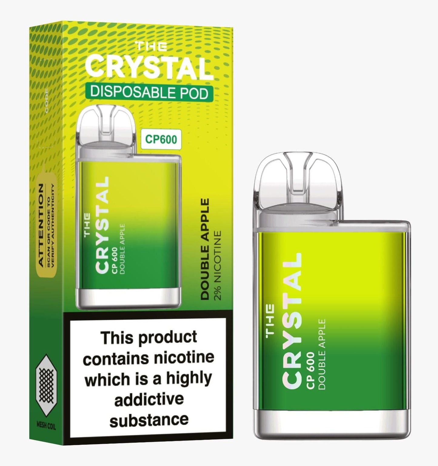 Crystal CP600 Disposable Vape Puff Bar Box of 10