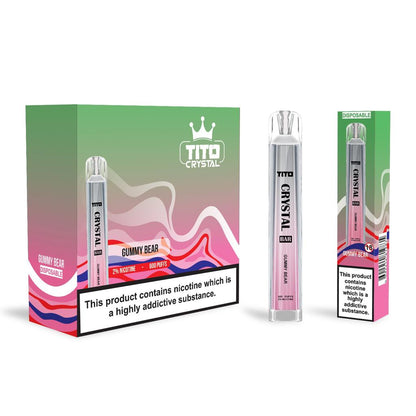 Tito Crystal 600 Disposable Vape Pod Box of 10