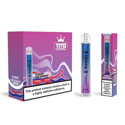 Tito Crystal 600 Disposable Vape Pod Box of 10